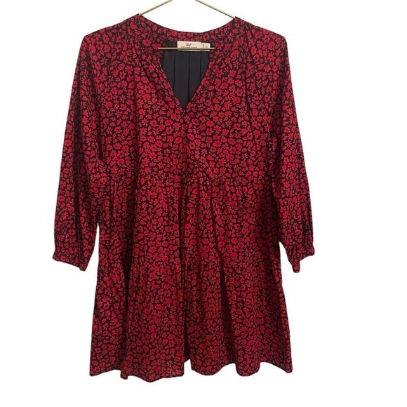 Vineyard Vines Wildflower Tiered Cotton Dress Size XS - Picture 1 of 8